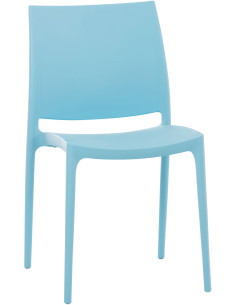 Chaise moderne en Polypropylène Bleu clair Zovia - 1