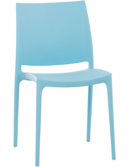 Chaise moderne en Polypropylène Bleu clair Zovia - 1