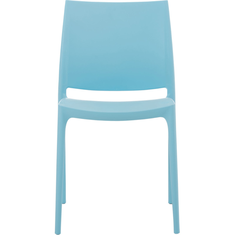 Chaise moderne en Polypropylène Bleu clair Zovia - 2
