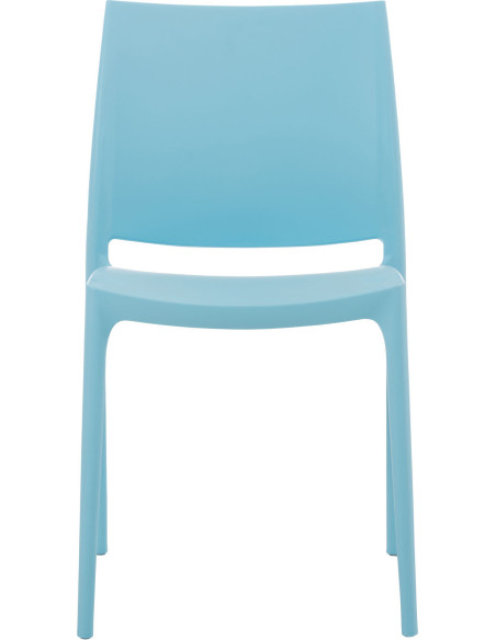 Chaise moderne en Polypropylène Bleu clair Zovia - 2