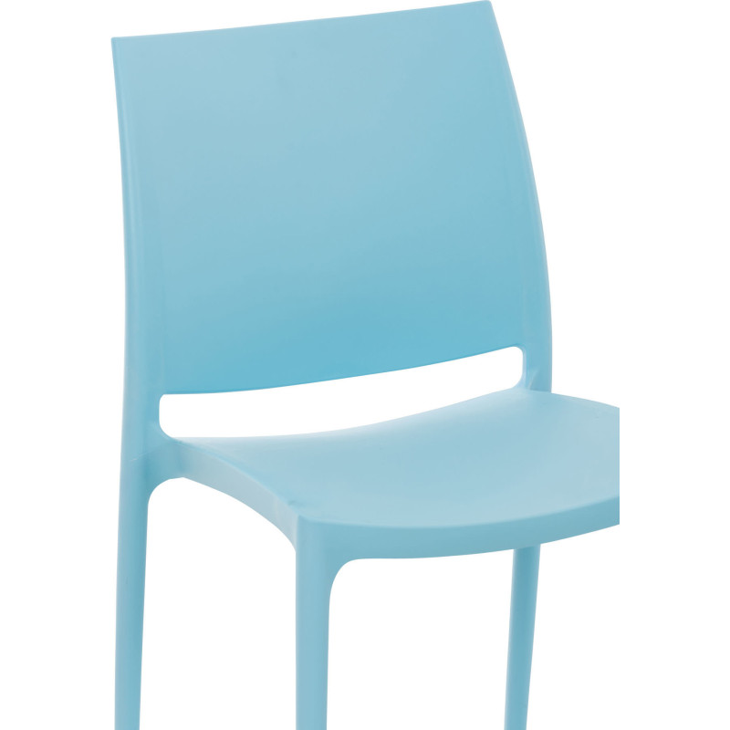Chaise moderne en Polypropylène Bleu clair Zovia - 4