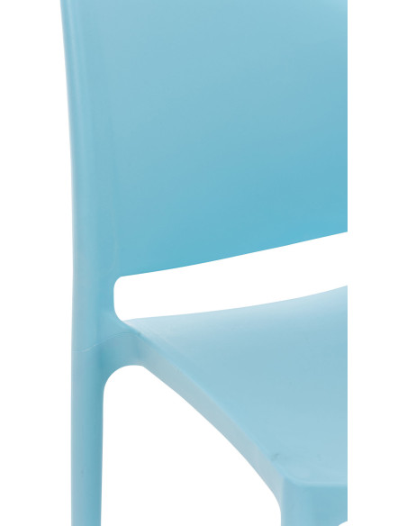 Chaise moderne en Polypropylène Bleu clair Zovia - 5