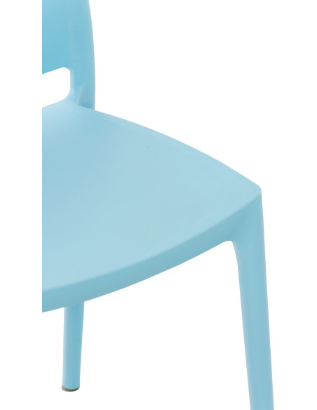 Chaise moderne en Polypropylène Bleu clair Zovia - 6