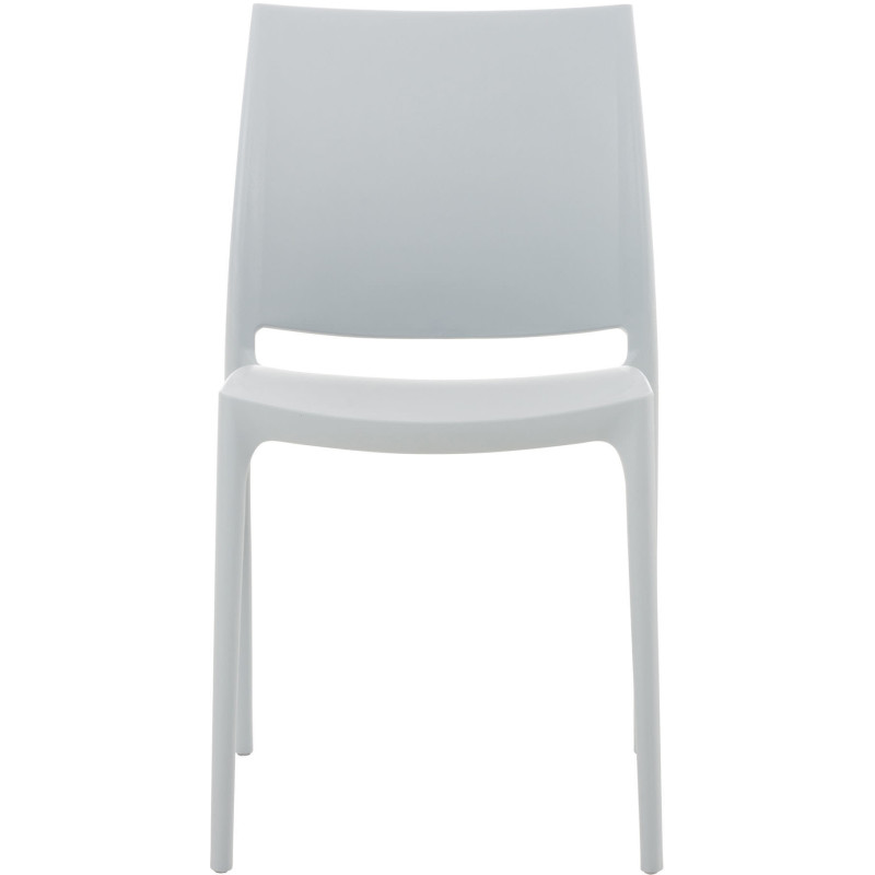 Chaise moderne en Polypropylène Gris clair Zovia - 2