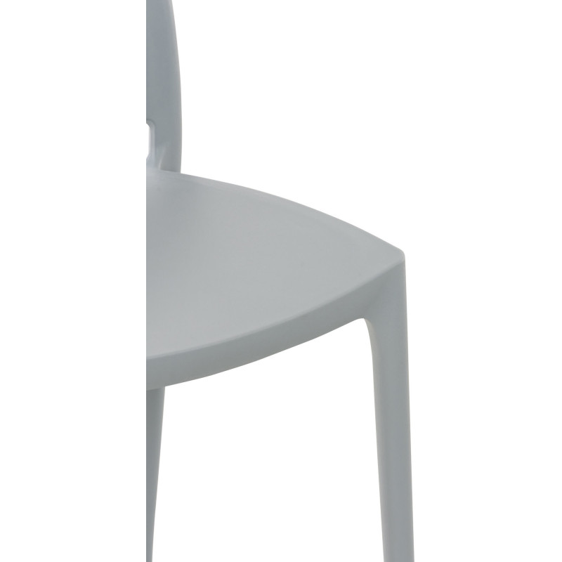 Chaise moderne en Polypropylène Gris clair Zovia - 6