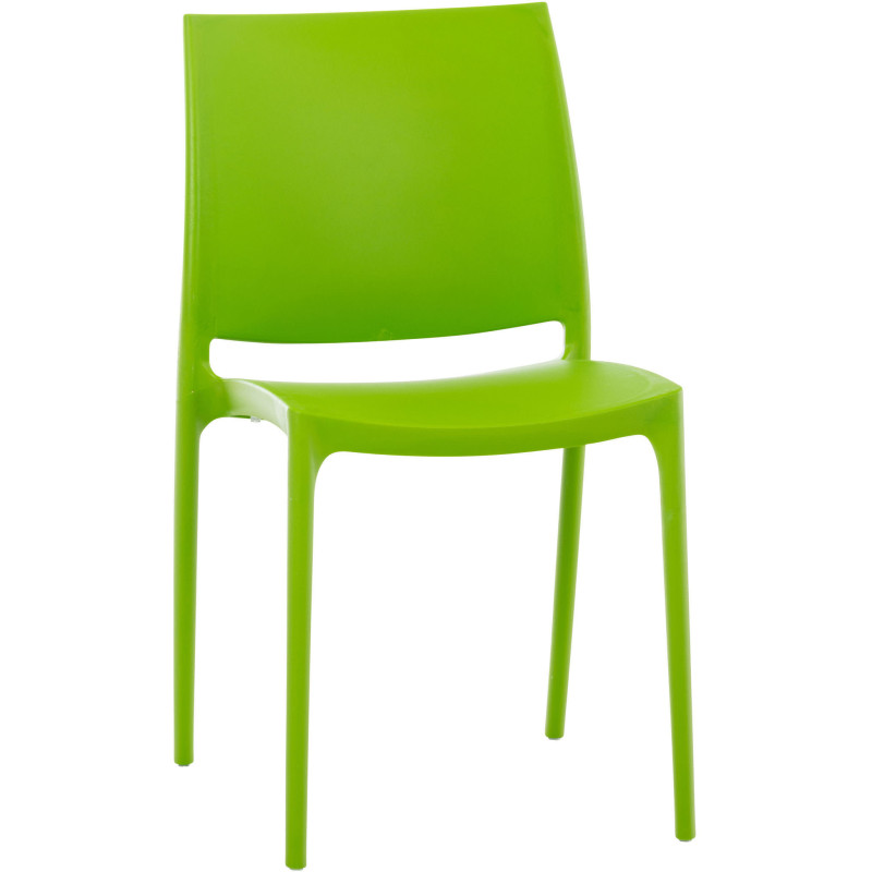 Chaise moderne en Polypropylène Vert Zovia - 1