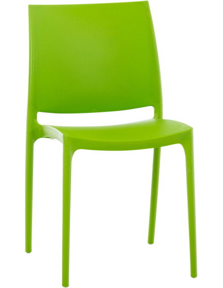 Chaise moderne en Polypropylène Vert Zovia - 1