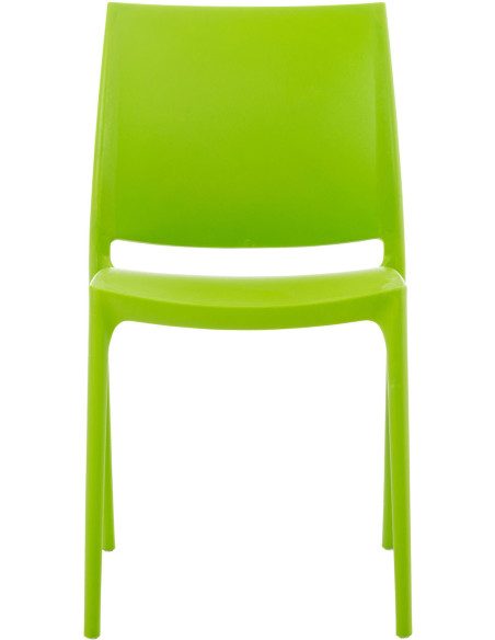 Chaise moderne en Polypropylène Vert Zovia - 2