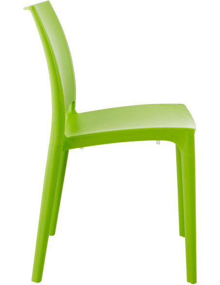 Chaise moderne en Polypropylène Vert Zovia - 3