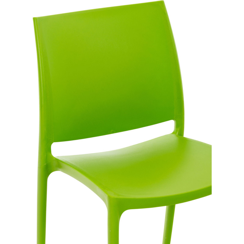 Chaise moderne en Polypropylène Vert Zovia - 4