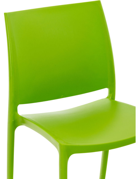 Chaise moderne en Polypropylène Vert Zovia - 4