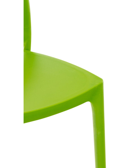 Chaise moderne en Polypropylène Vert Zovia - 6