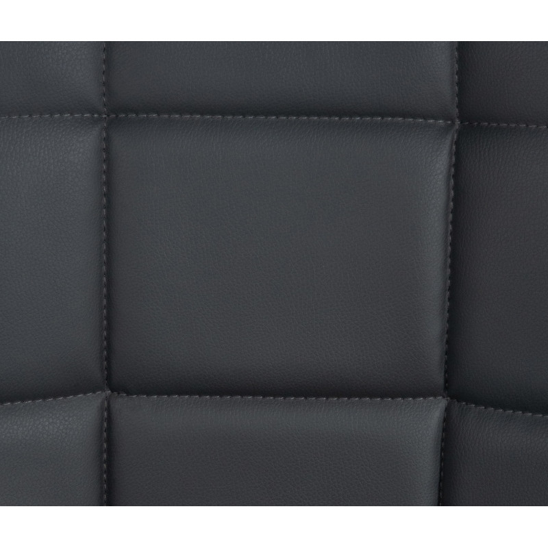 Chaise salle à manger moderne en Polyuréthane Gris Métal Noir Maralys - 7