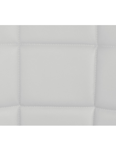 Chaise salle à manger moderne en Polyuréthane Blanc Métal Noir Maralys  - 7