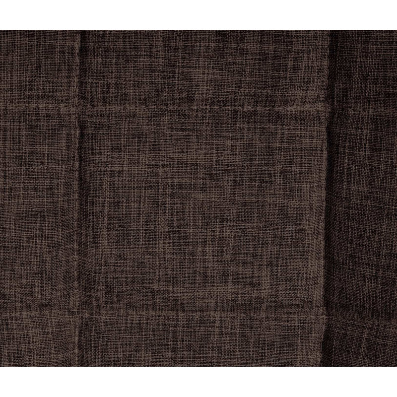 Chaise salle à manger moderne en Tissu Marron Métal Noir Maralys  - 7