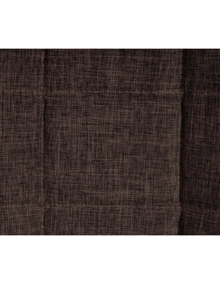 Chaise salle à manger moderne en Tissu Marron Métal Noir Maralys  - 7
