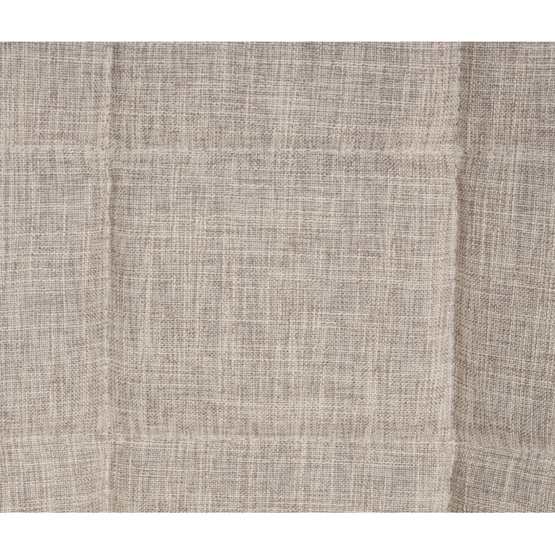 Chaise salle à manger moderne en Tissu Blanc crème Métal Noir Maralys - 7