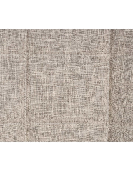 Chaise salle à manger moderne en Tissu Blanc crème Métal Noir Maralys - 7