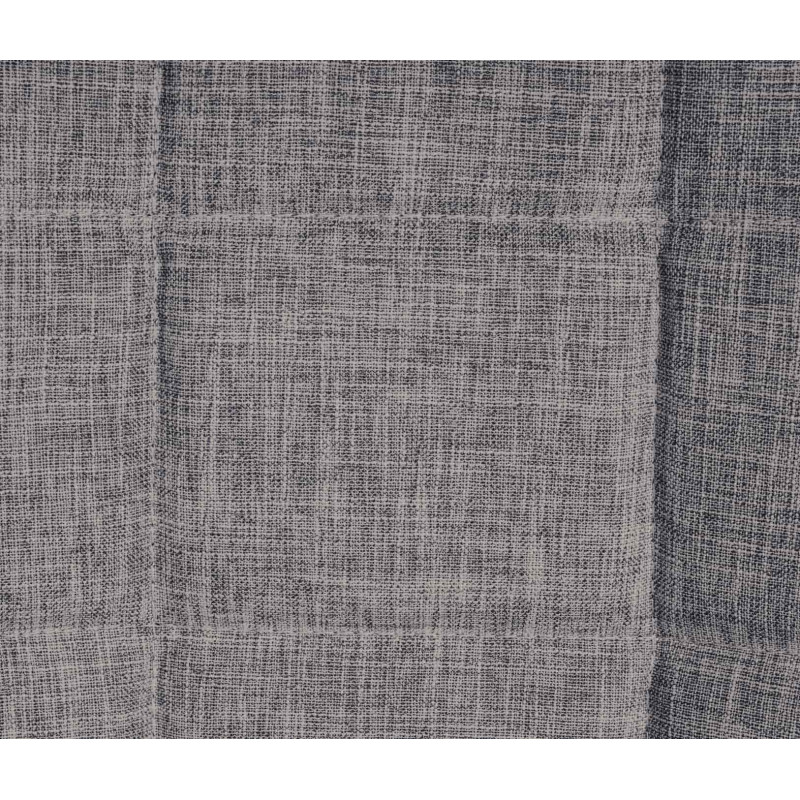 Chaise salle à manger moderne en Tissu Gris clair Métal Noir Maralys - 7