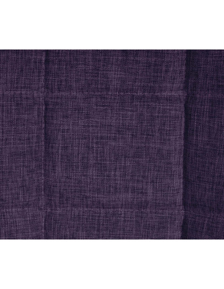 Chaise salle à manger moderne en Tissu Violet Métal Noir Maralys - 7