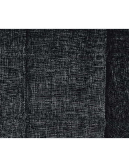 Chaise salle à manger moderne en Tissu Noir Métal Noir Maralys - 7