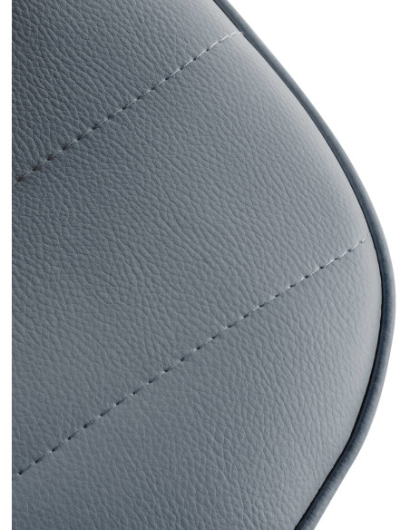 Tabouret de bar réglable pivotant en Polyuréthane Gris Métal Noir Walter - 4