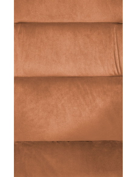 Fauteuil de table pivotant moderne en Velours Marron café Métal Noir Ardryn - 7