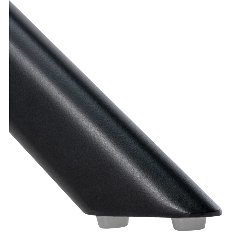 Fauteuil de table pivotant moderne en Velours Noir Métal Noir Ardryn  - 8