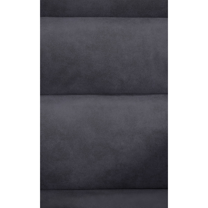 Fauteuil de table pivotant moderne en Tissu microfibre Noir Vieilli Métal Noir Ardryn - 7