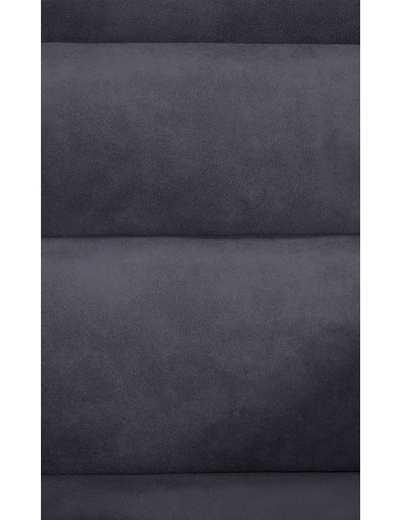 Fauteuil de table pivotant moderne en Tissu microfibre Noir Vieilli Métal Noir Ardryn - 7