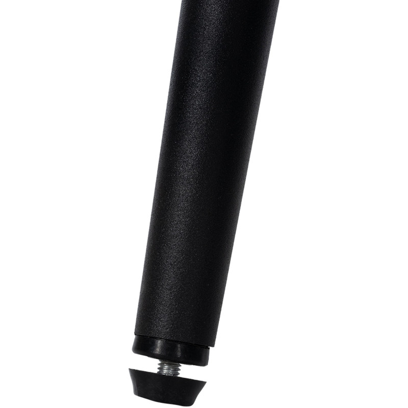 Chaise matelassée contemporaine en Polyuréthane Noir Métal Noir Elyson - 7