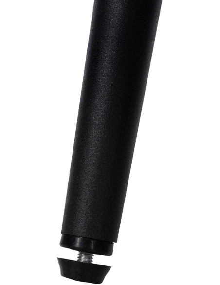 Chaise matelassée contemporaine en Polyuréthane Blanc crème Métal Noir Elyson - 7