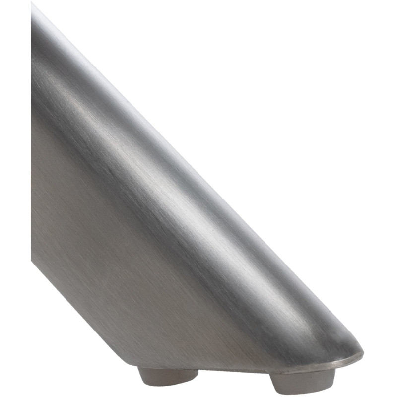 Fauteuil de table pivotant moderne en Velours Blanc crème Métal Argenté Merilys - 4