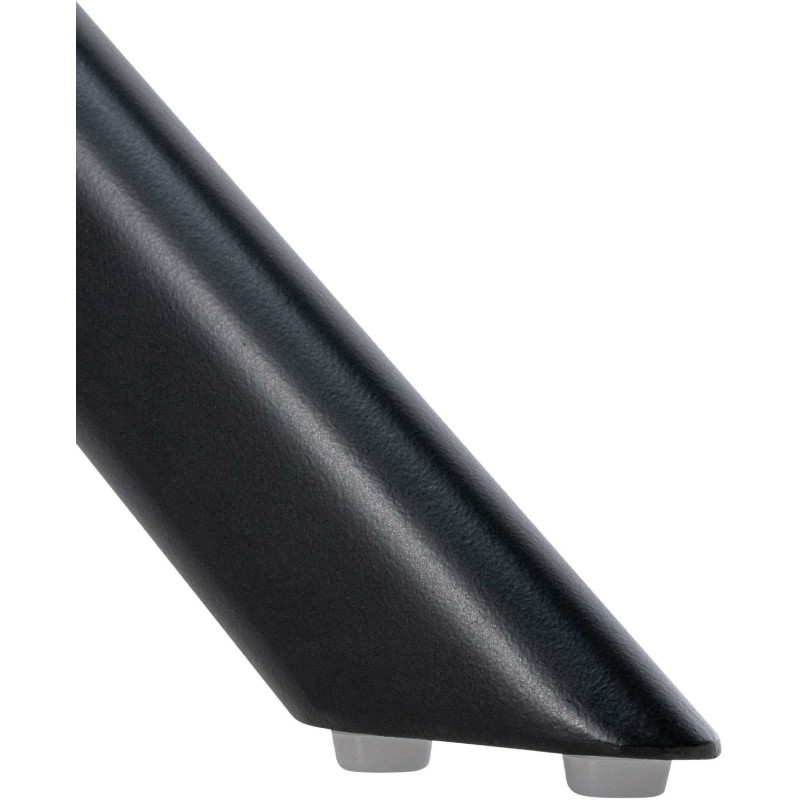 Fauteuil de table pivotant moderne en Velours Noir Métal Noir Merilys - 4