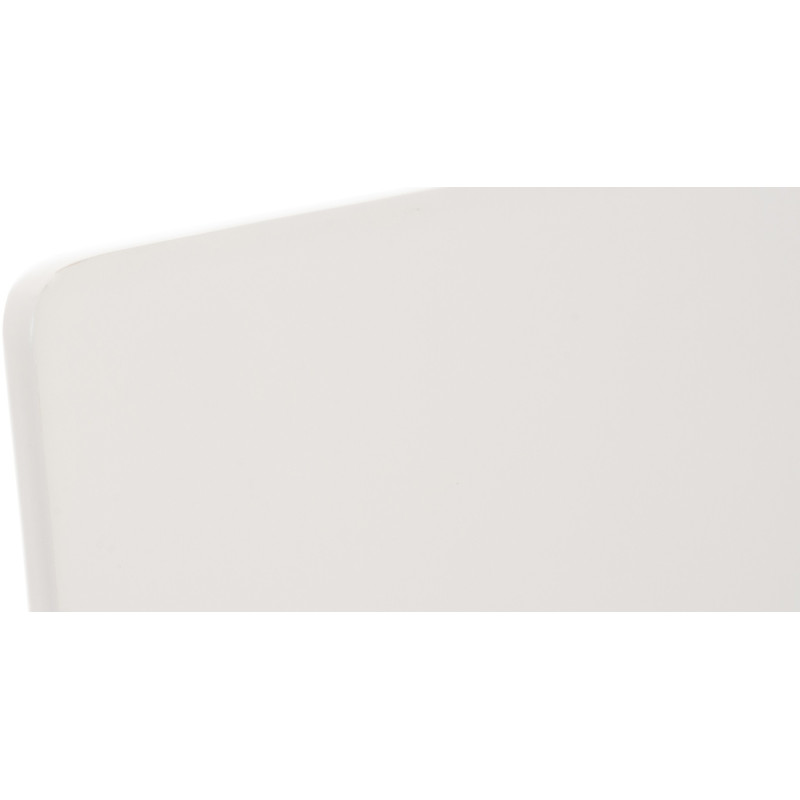 Chaise moderne minimaliste en Bois Blanc Métal Argenté Zarnys - 7