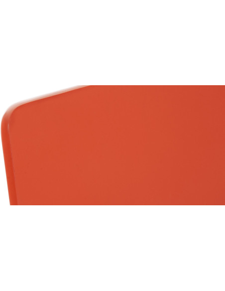 Chaise moderne minimaliste en Bois Orange Métal Argenté Zarnys - 7