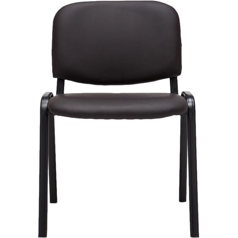 Chaise moderne en Polyuréthane Marron Métal Noir Aliora - 3