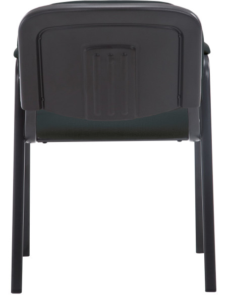 Chaise moderne avec accoudoirs en Tissu Noir Métal Noir Mariala - 3