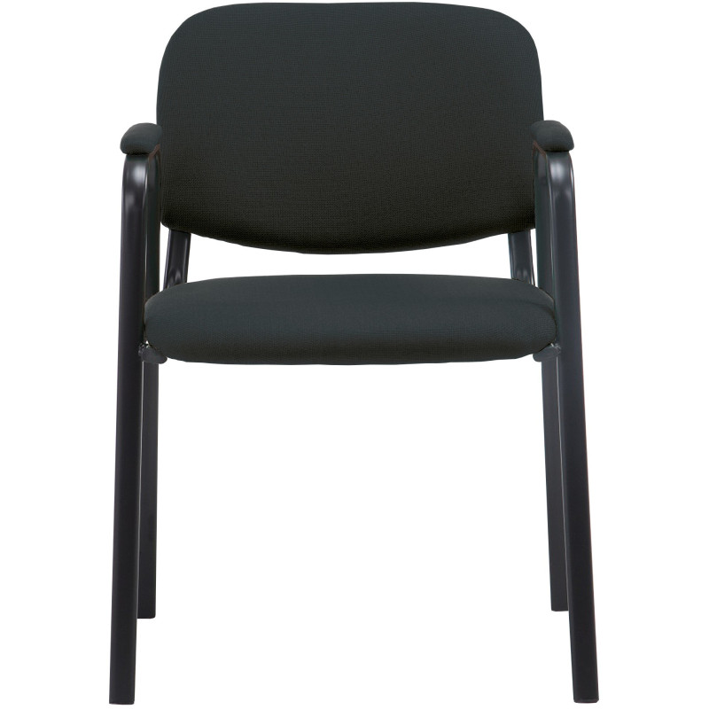 Chaise moderne avec accoudoirs en Tissu Noir Métal Noir Mariala - 5