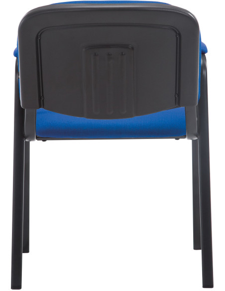 Chaise moderne avec accoudoirs en Tissu Bleu Métal Noir Mariala - 3