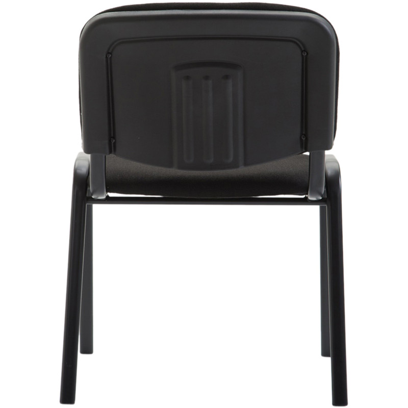 Chaise moderne en Tissu Noir Métal Noir Cyliera - 5