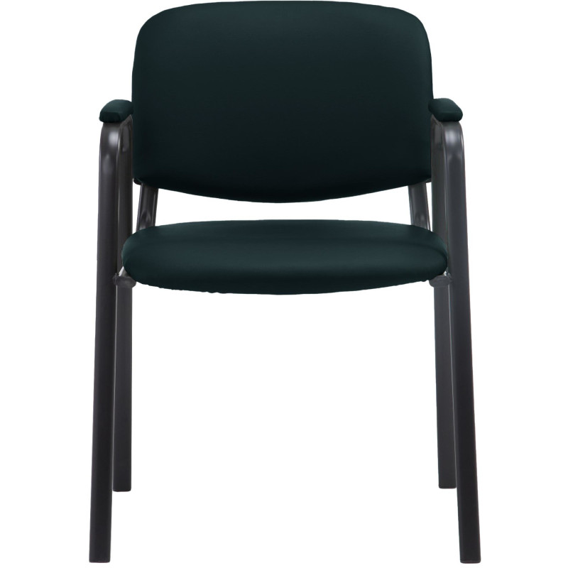 Chaise moderne avec accoudoirs en Polyuréthane Noir Métal Noir Mariala - 5