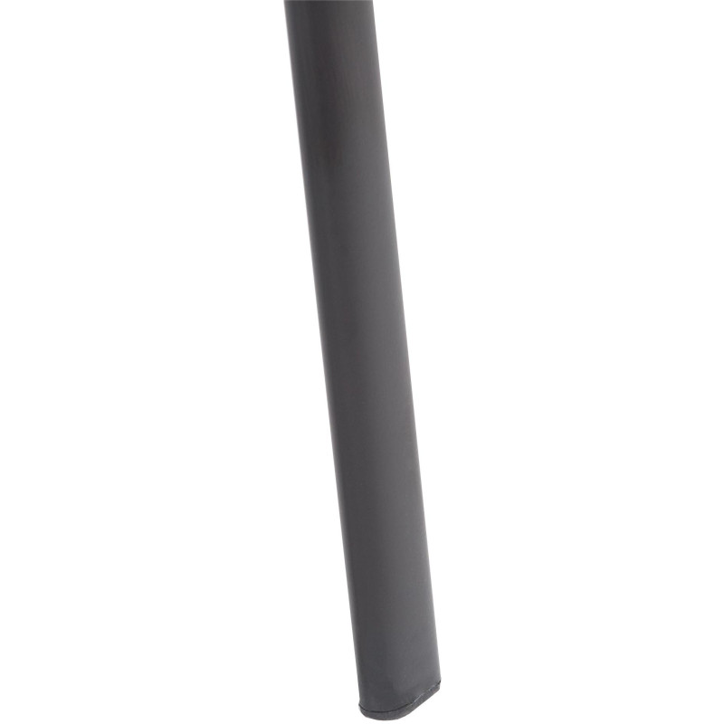 Chaise moderne avec accoudoirs en Polyuréthane Blanc Métal Noir Mariala - 4