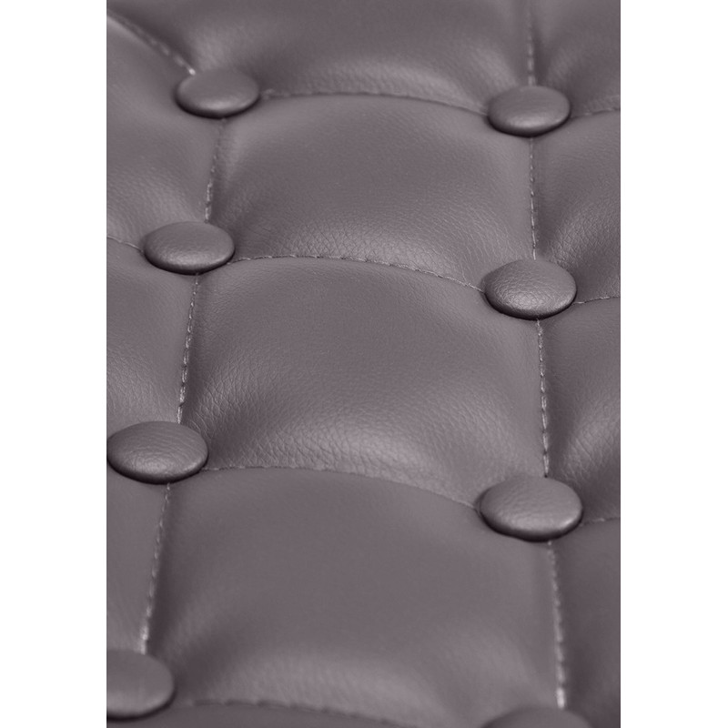 Tabouret de bar haut de gamme en Polyuréthane Marron Métal Noir Nyvris - 3