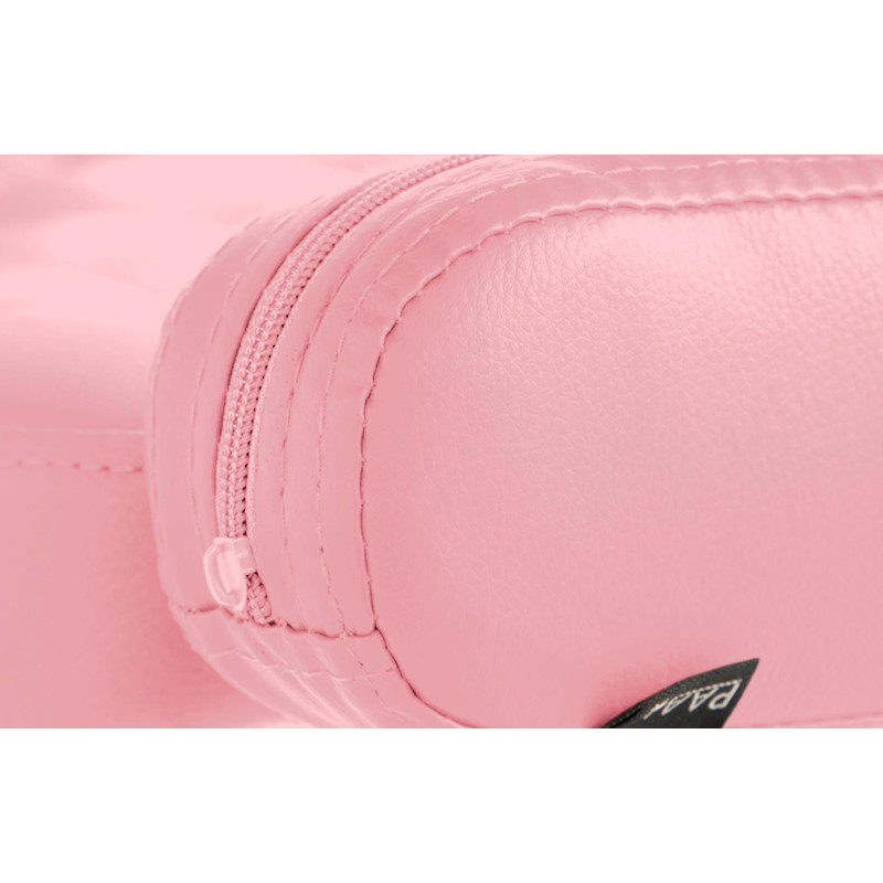 Tabouret de bar haut de gamme en Polyuréthane Rose Métal Noir Nyvris  - 2
