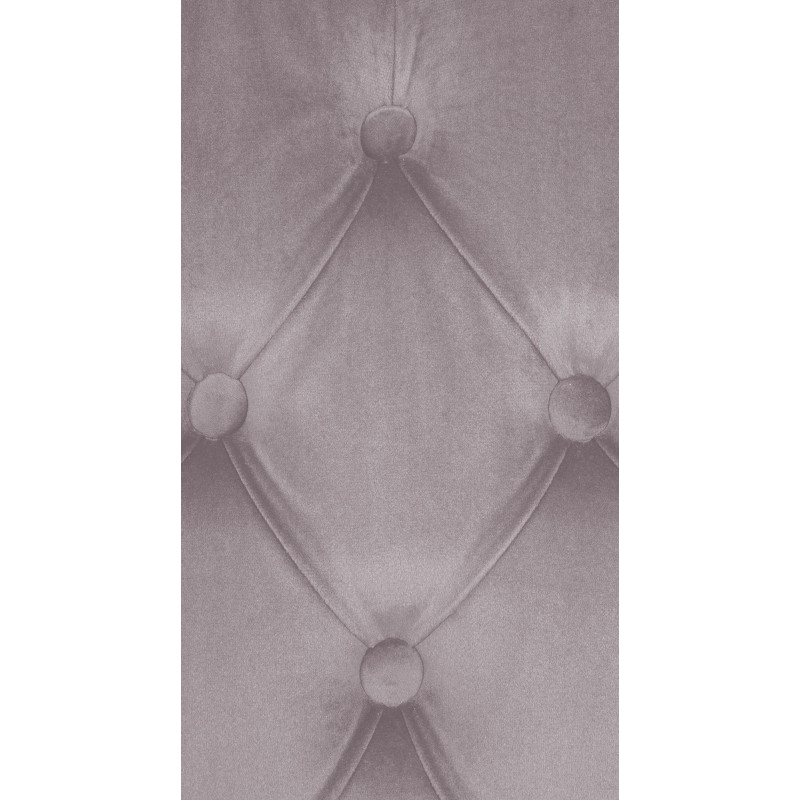 Chaise chesterfield Dossier capitonné en Velours Gris Bois Marron Clorith - 4