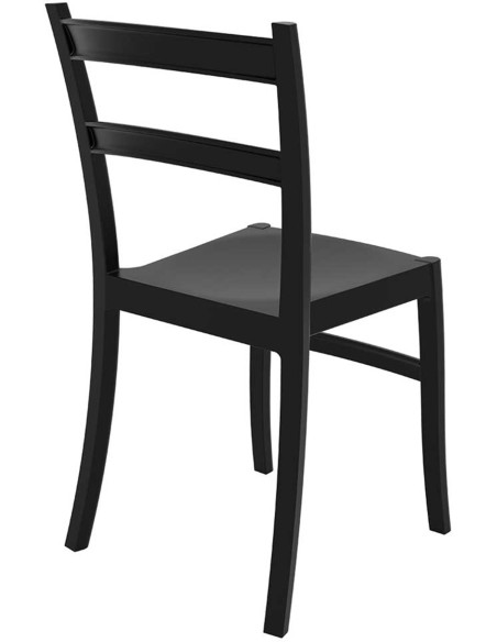Chaise moderne en Polypropylène Noir Lyrenis - 3