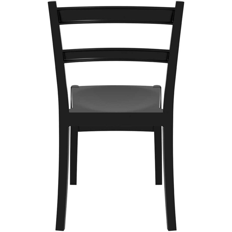 Chaise moderne en Polypropylène Noir Lyrenis - 4
