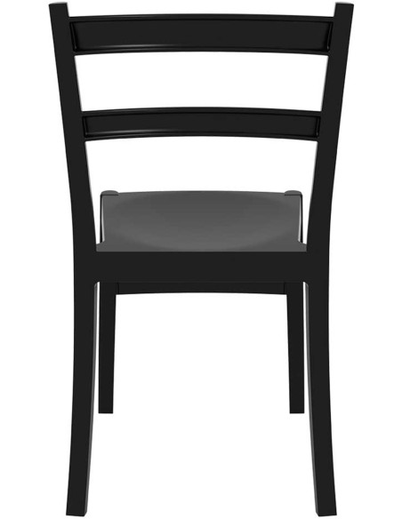 Chaise moderne en Polypropylène Noir Lyrenis - 4
