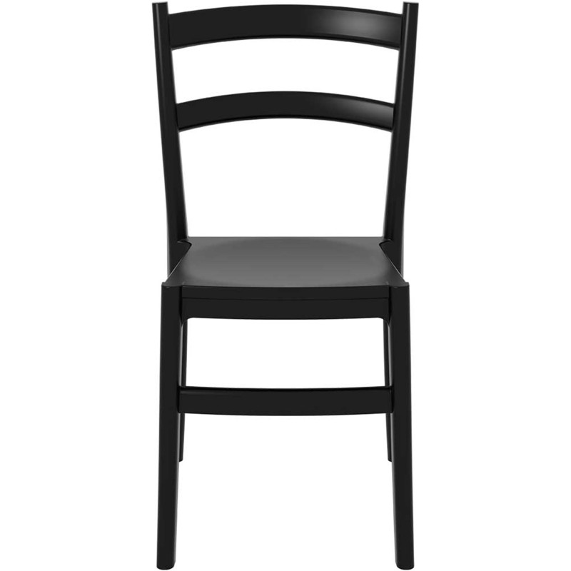 Chaise moderne en Polypropylène Noir Lyrenis - 5